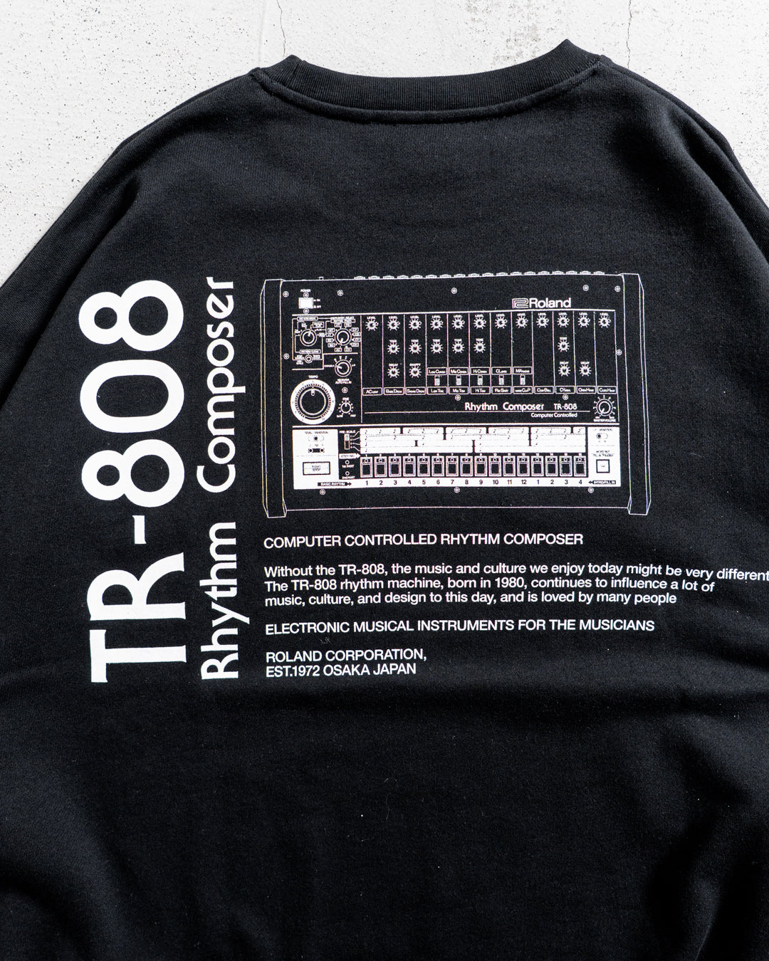 【collabolation】ISNESS MUSIC × ROLAND TR-808 CREW NECK SWEATSHIRT