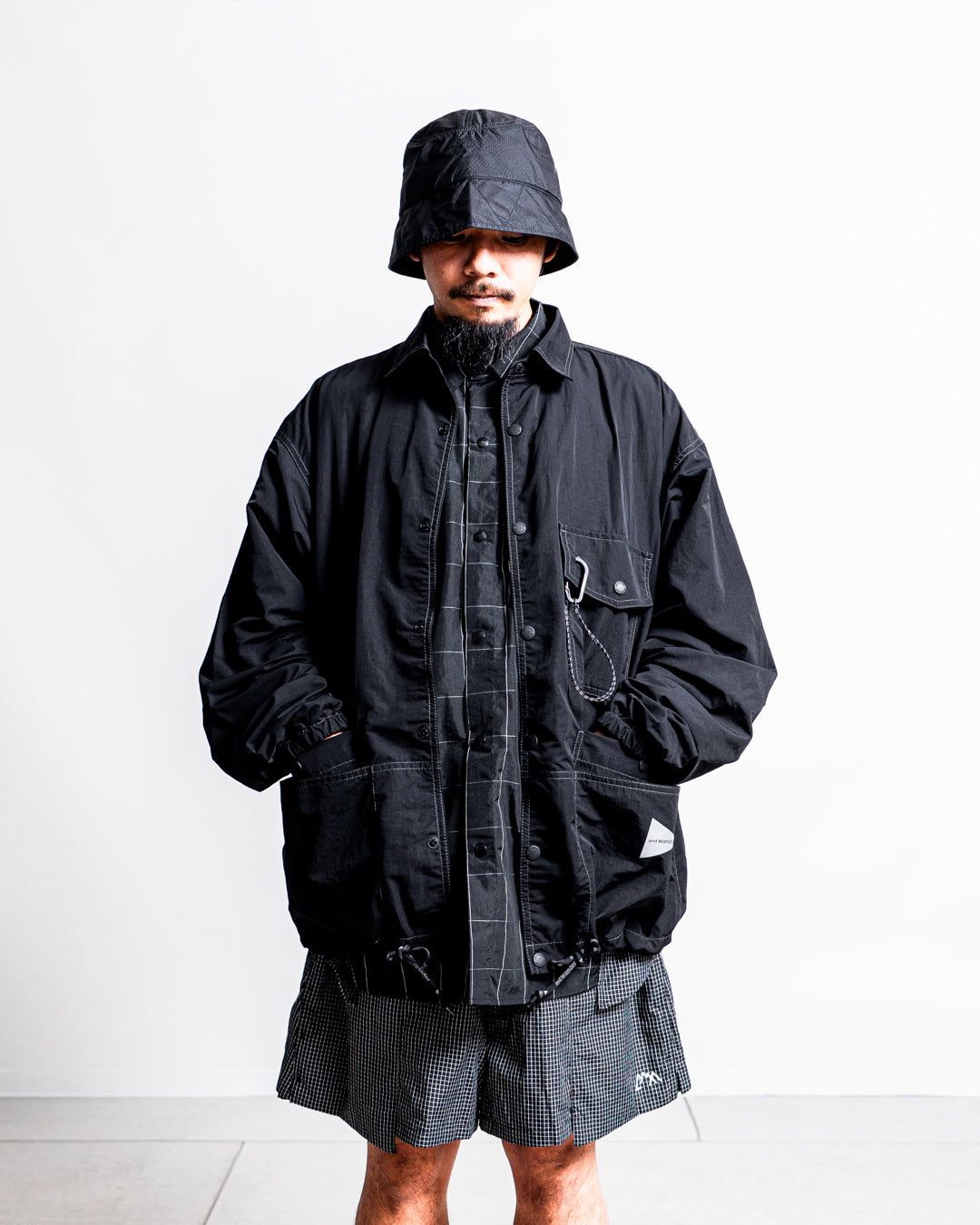 and wander crinkled nylon shrits jacket