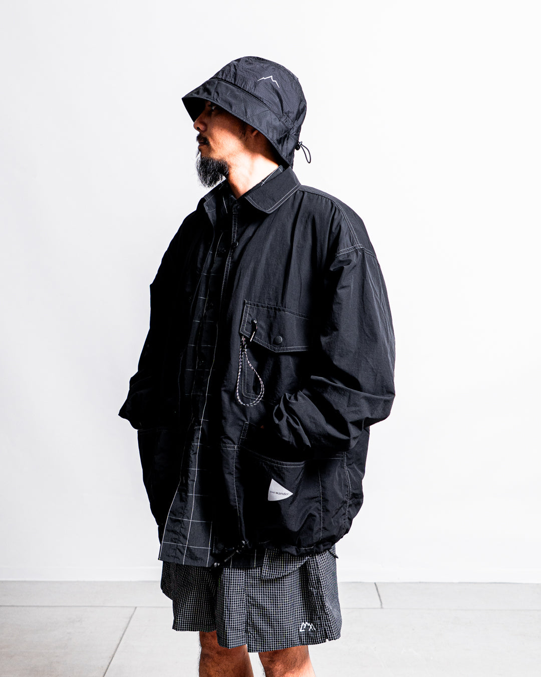and wander crinkled nylon shrits jacket
