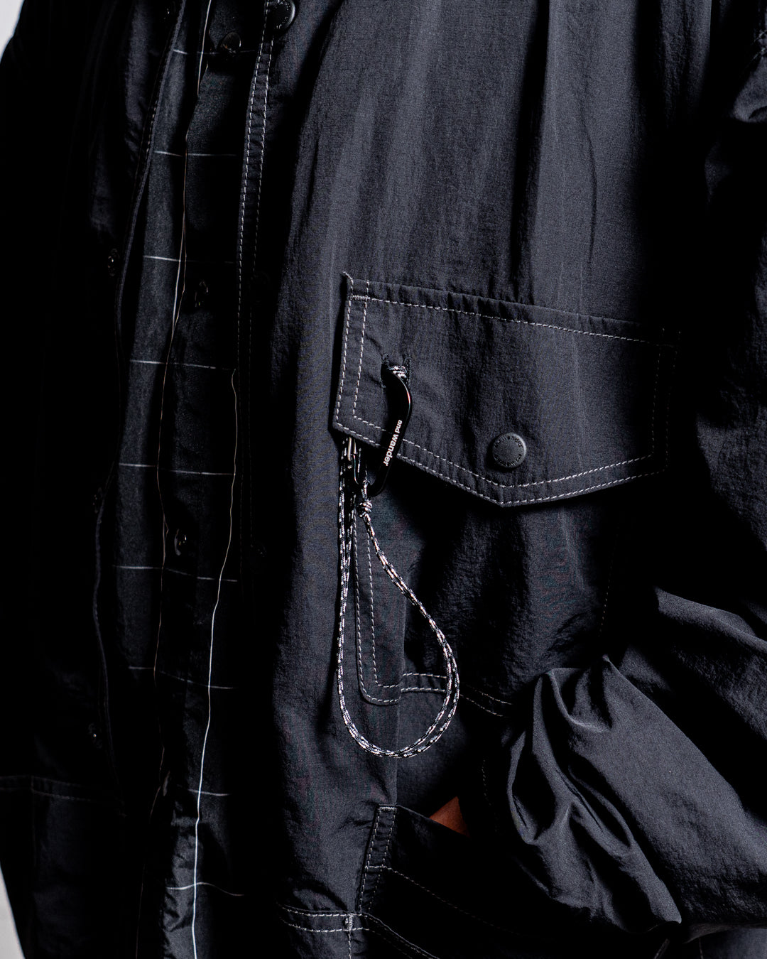 and wander crinkled nylon shrits jacket