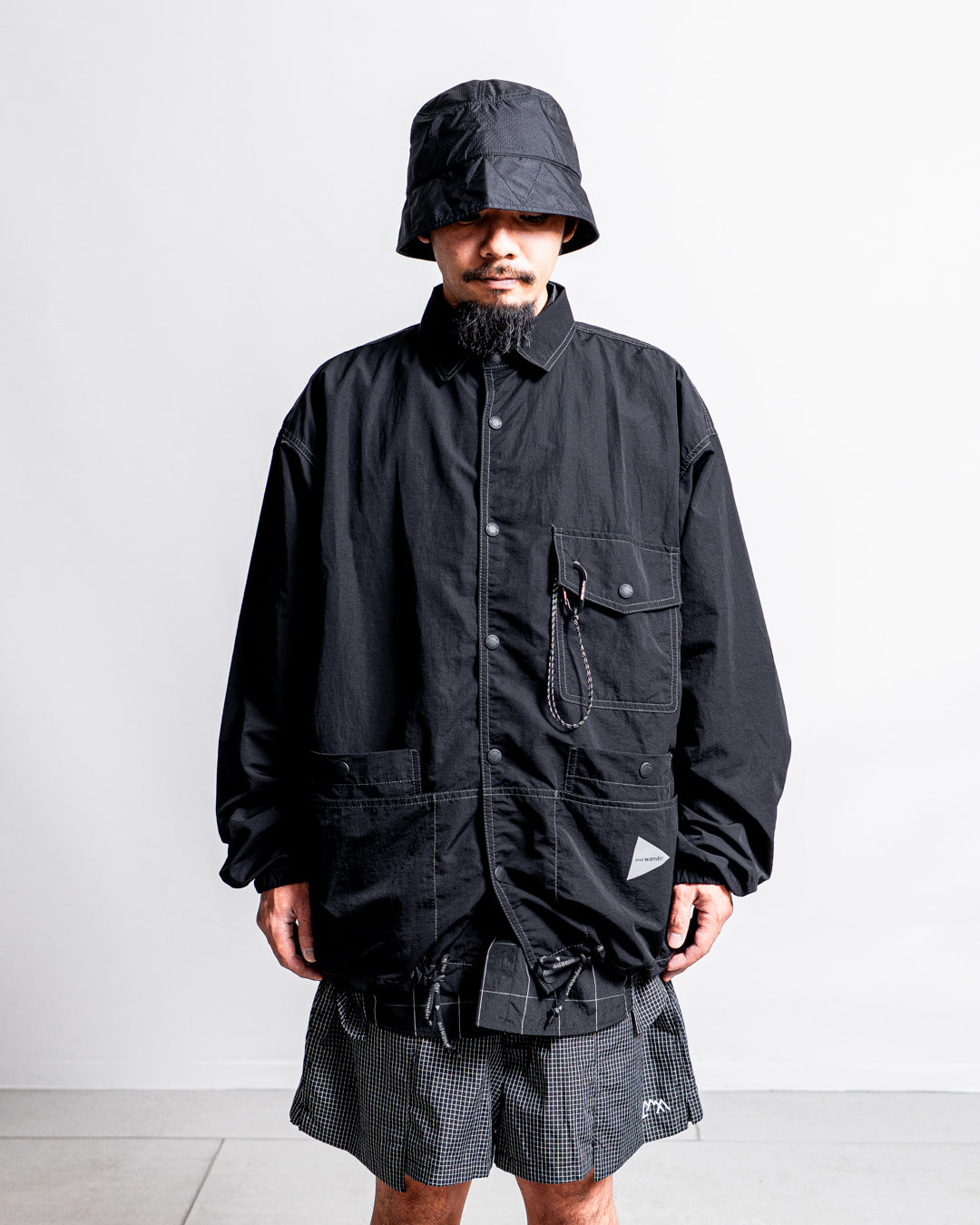 and wander crinkled nylon shrits jacket