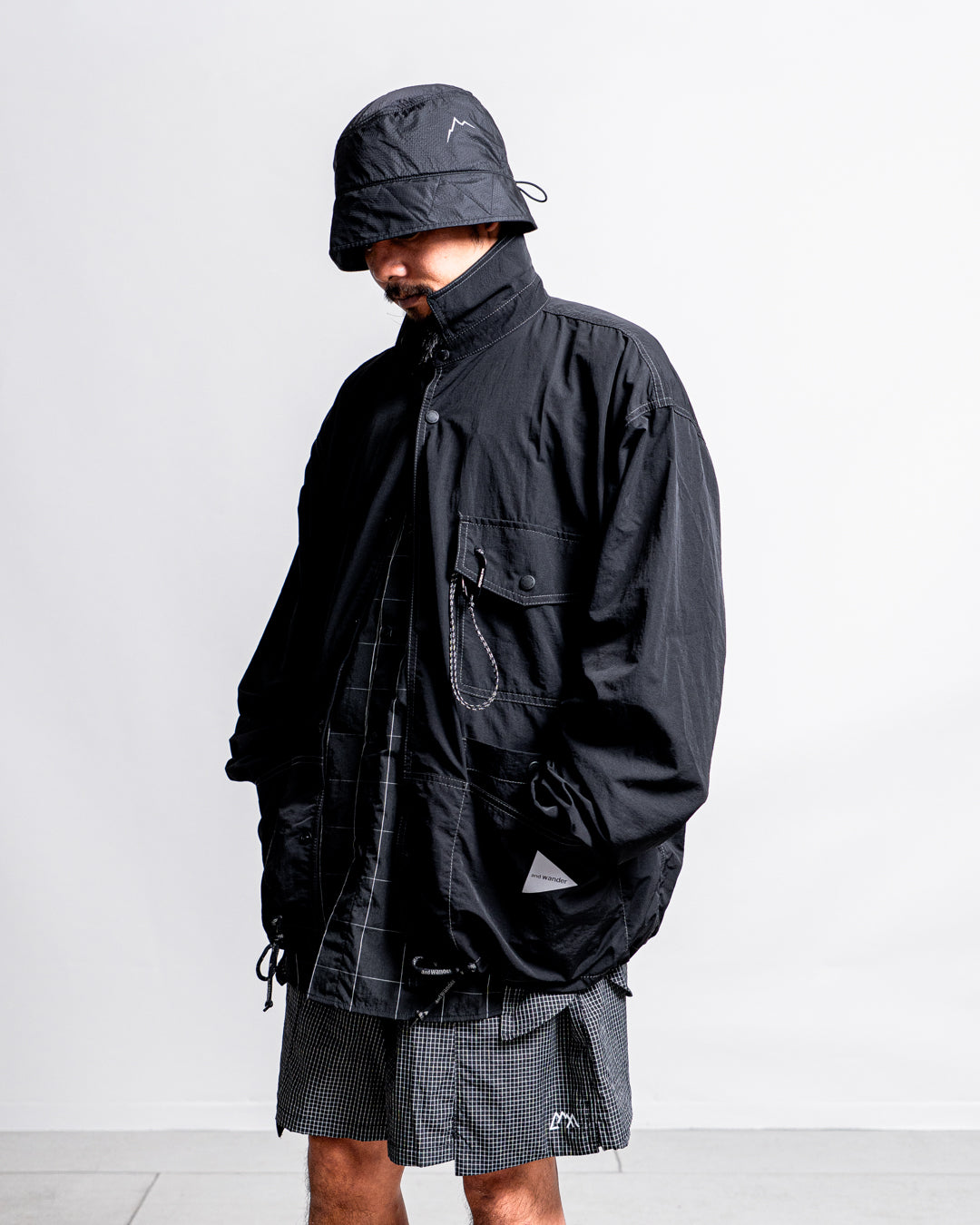 and wander crinkled nylon shrits jacket