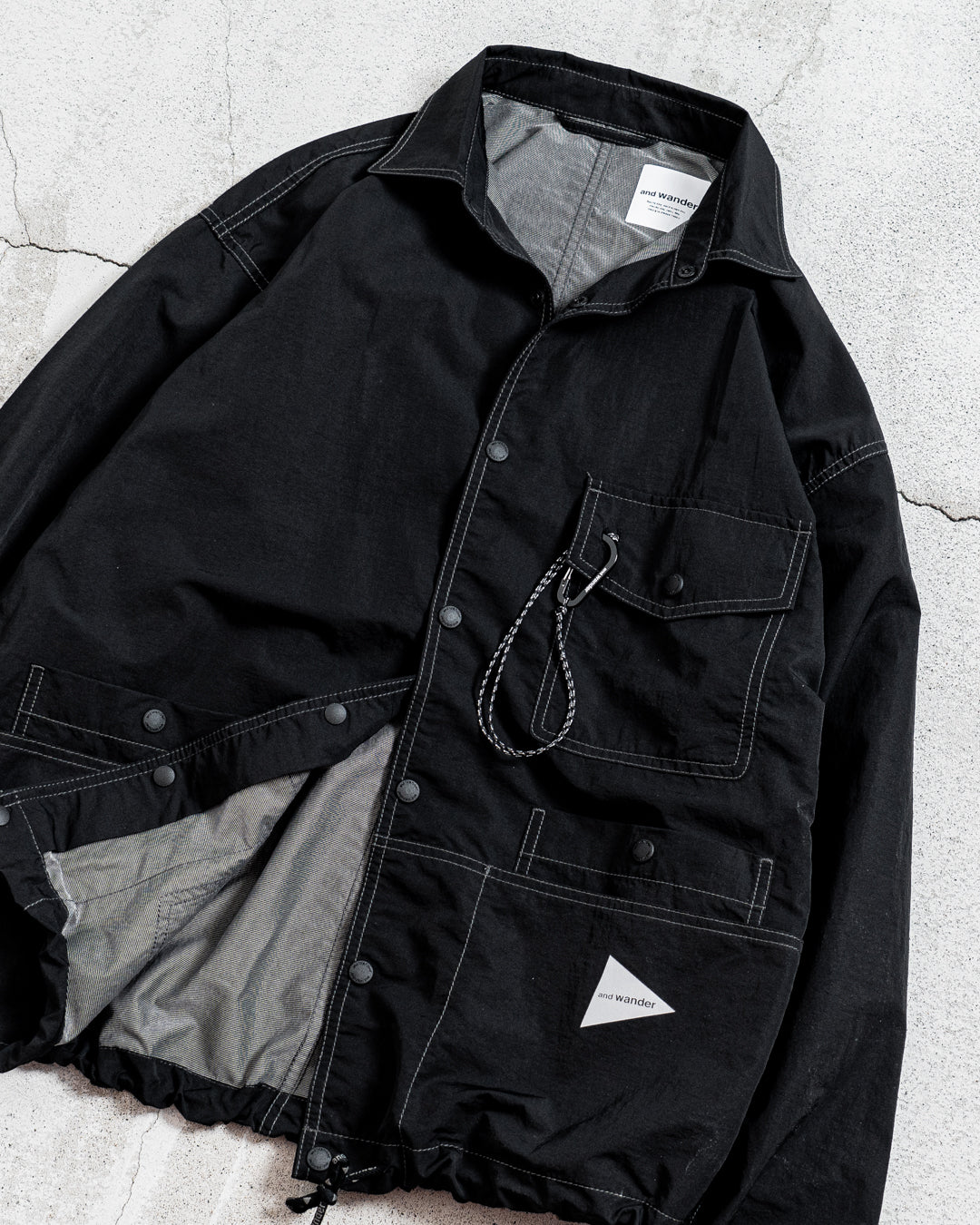 and wander crinkled nylon shrits jacket