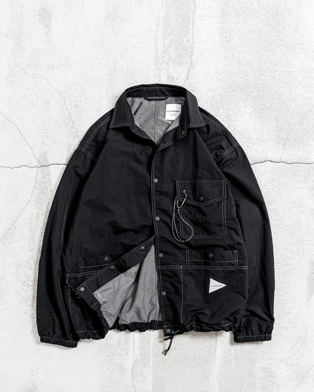 and wander crinkled nylon shrits jacket