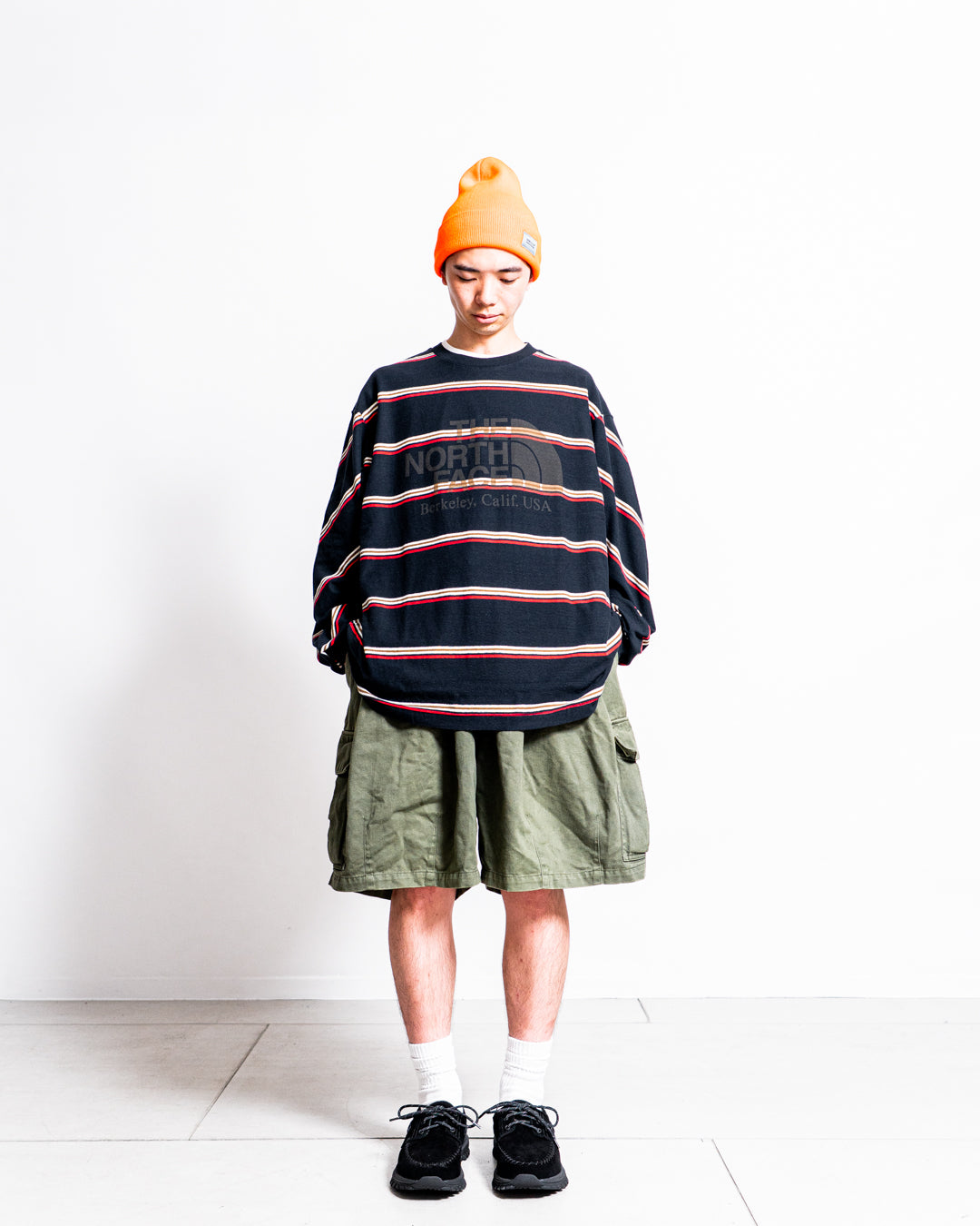 THE NORTH FACE Purple Label Field Long Sleeve Striped Tee