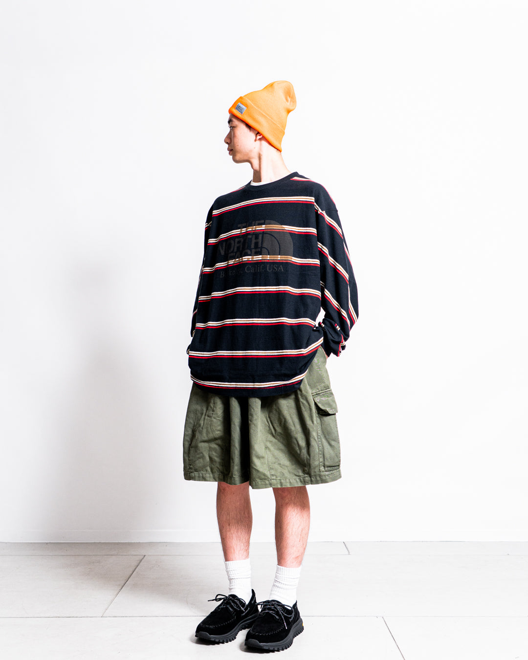 THE NORTH FACE Purple Label Field Long Sleeve Striped Tee