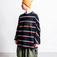 THE NORTH FACE Purple Label Field Long Sleeve Striped Tee