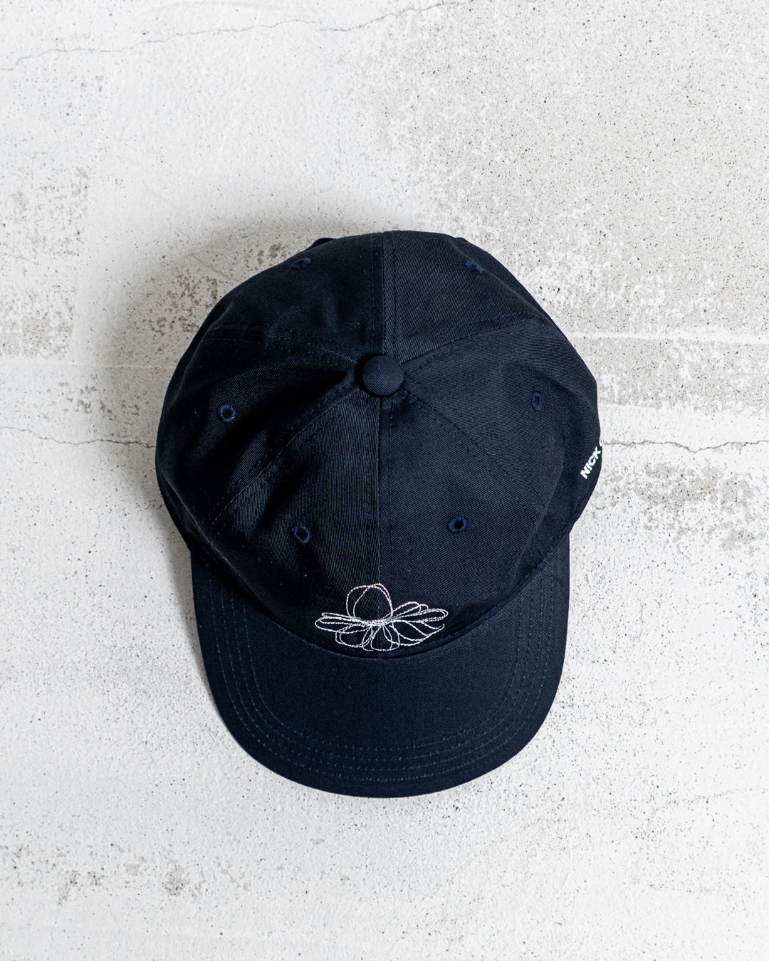 NICK GEAR Hand Stitch Flower Cap