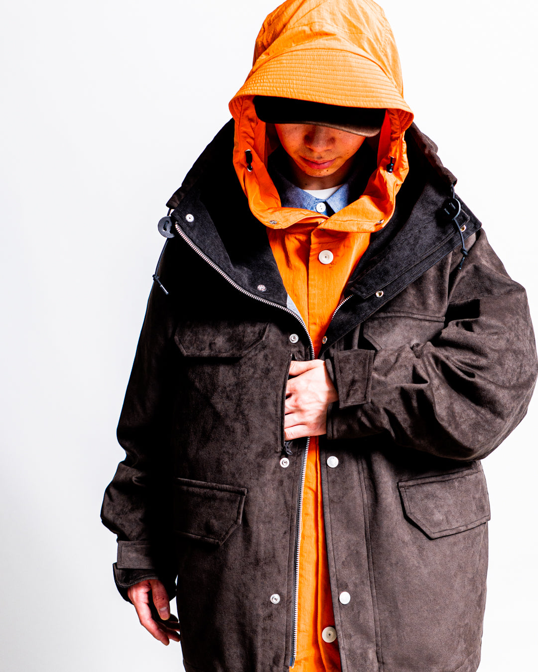 THE NORTH FACE Purple Label Synthetic Leather Mountain Parka