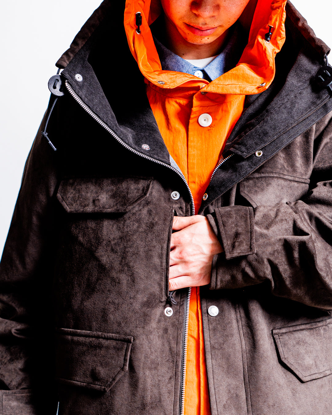 THE NORTH FACE Purple Label Synthetic Leather Mountain Parka