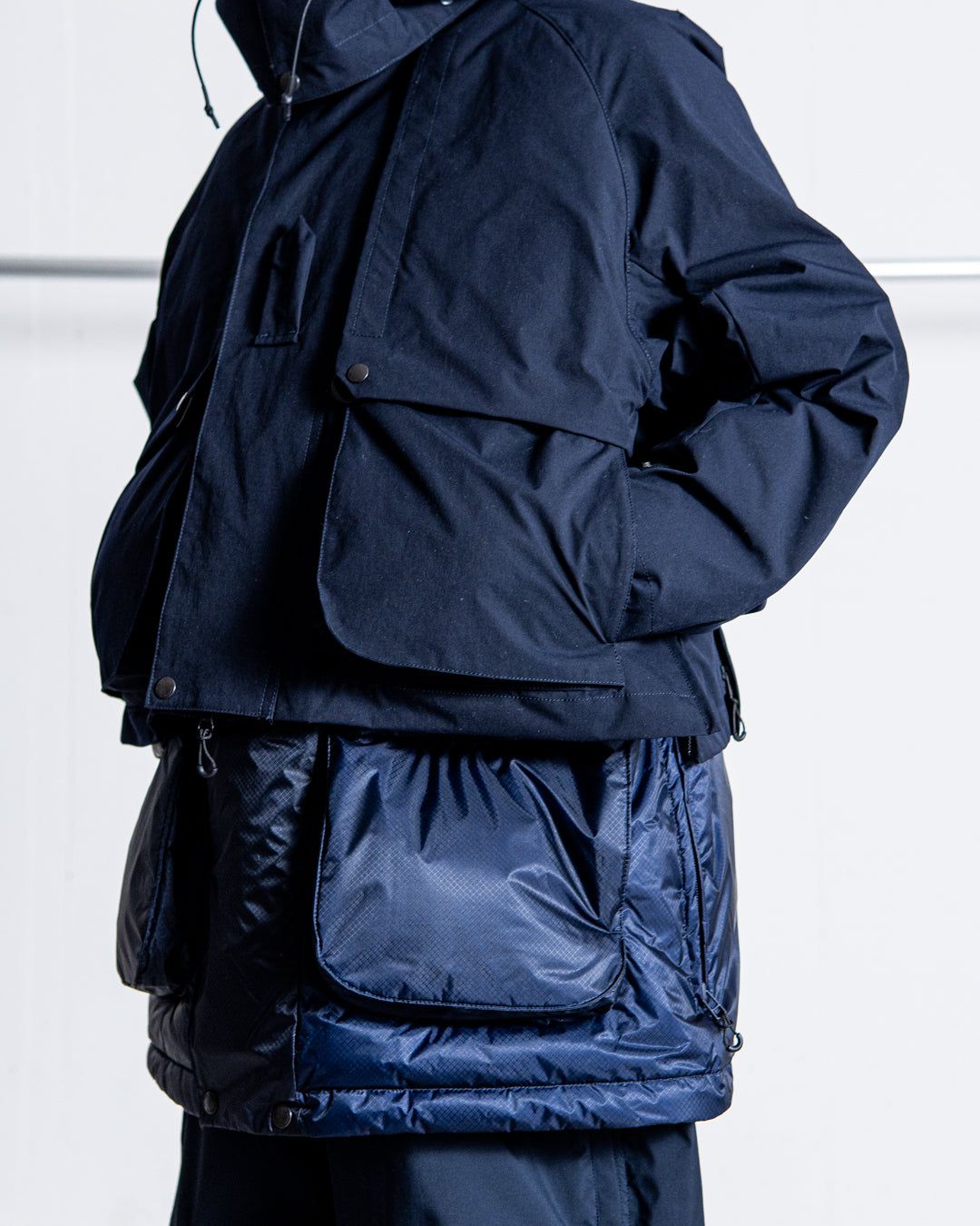 【1.31 sat 22:00 release】norbit × Café Mountain 2-in-1 Down Layered Jacket