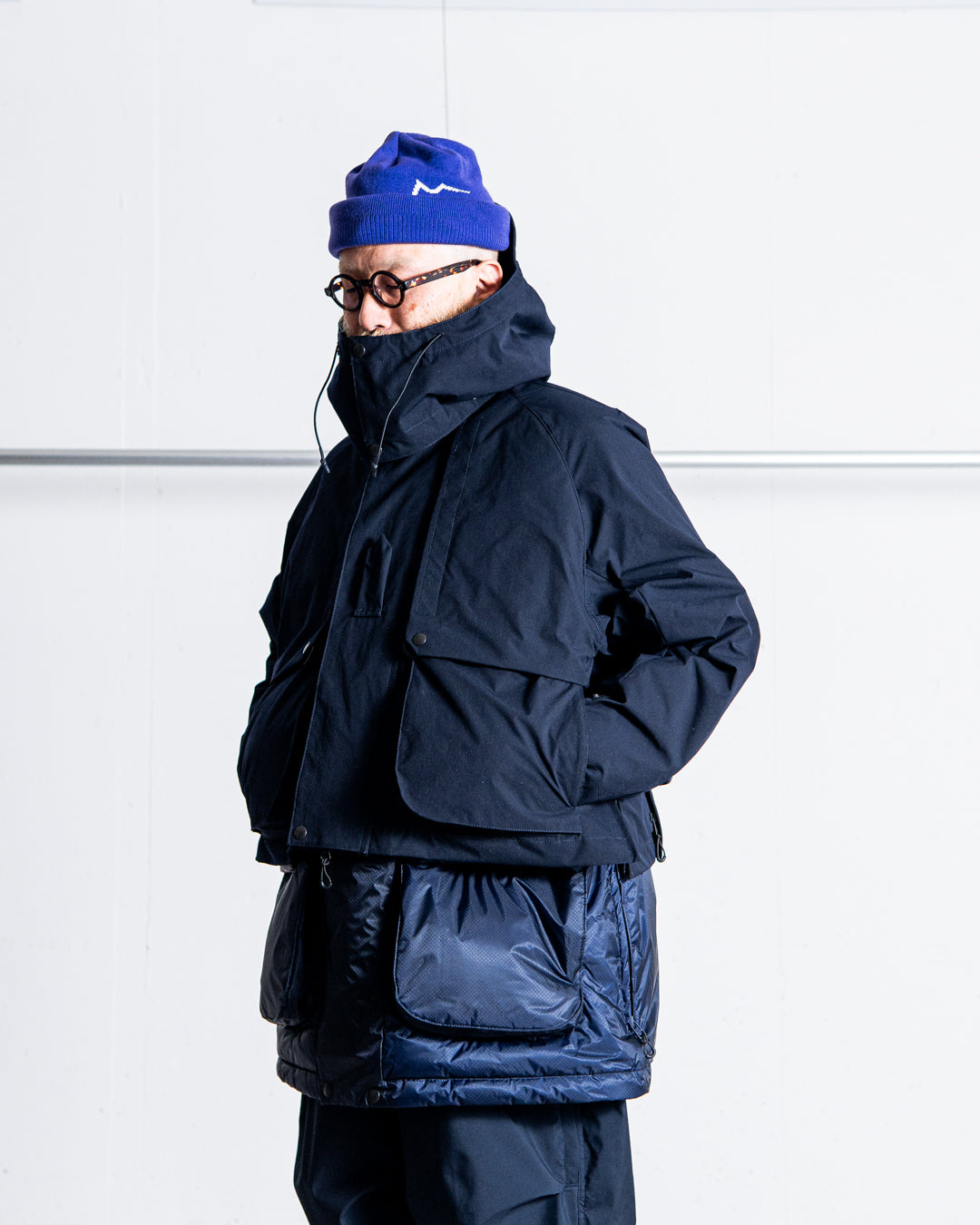 【1.31 sat 22:00 release】norbit × Café Mountain 2-in-1 Down Layered Jacket