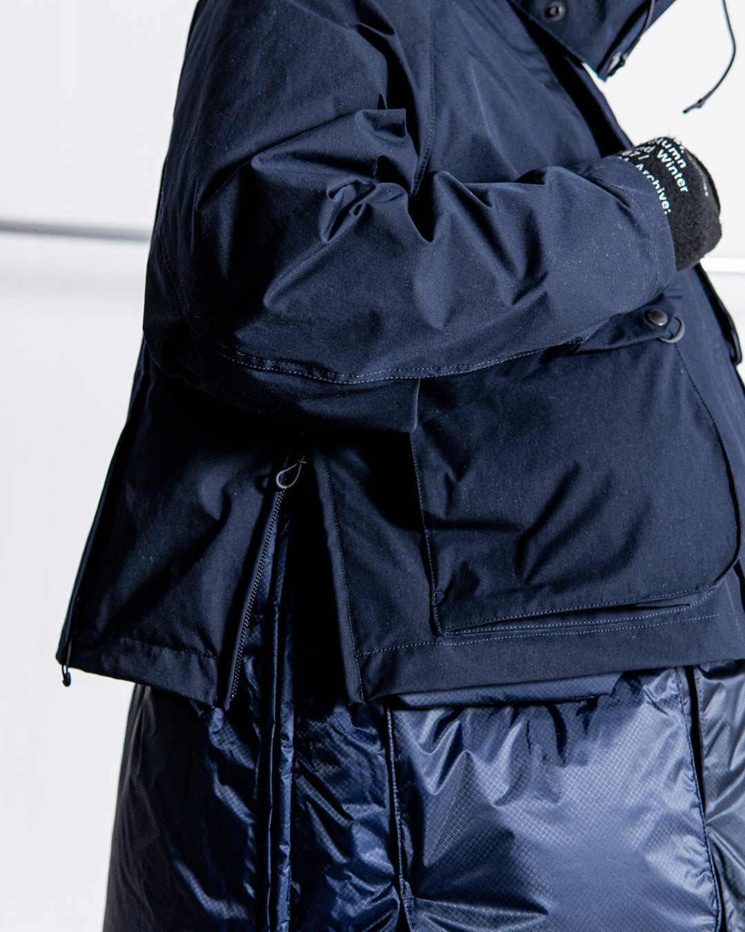 【1.31 sat 22:00 release】norbit × Café Mountain 2-in-1 Down Layered Jacket