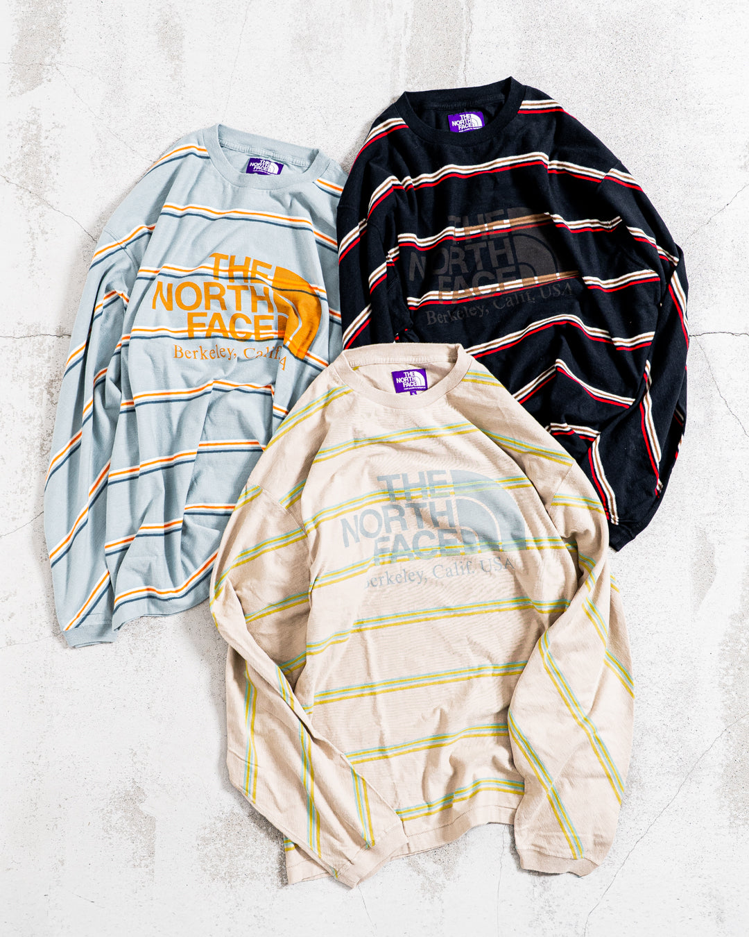 THE NORTH FACE Purple Label Field Long Sleeve Striped Tee