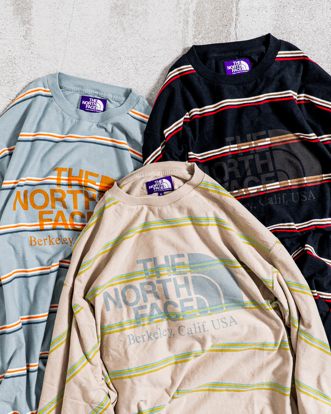 THE NORTH FACE Purple Label Field Long Sleeve Striped Tee