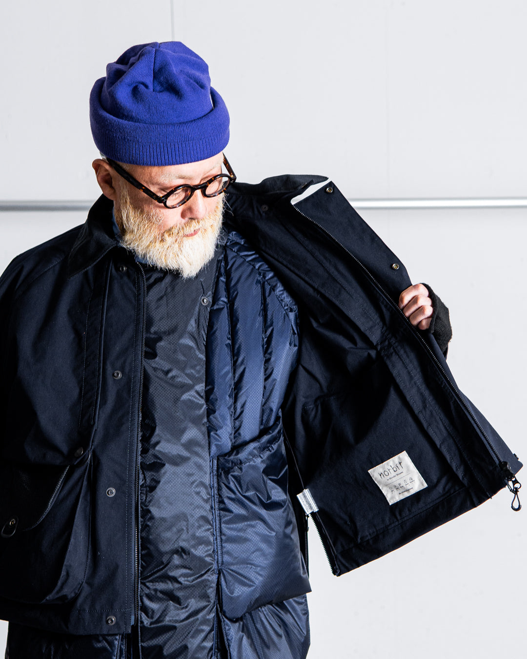 【1.31 sat 22:00 release】norbit × Café Mountain 2-in-1 Down Layered Jacket