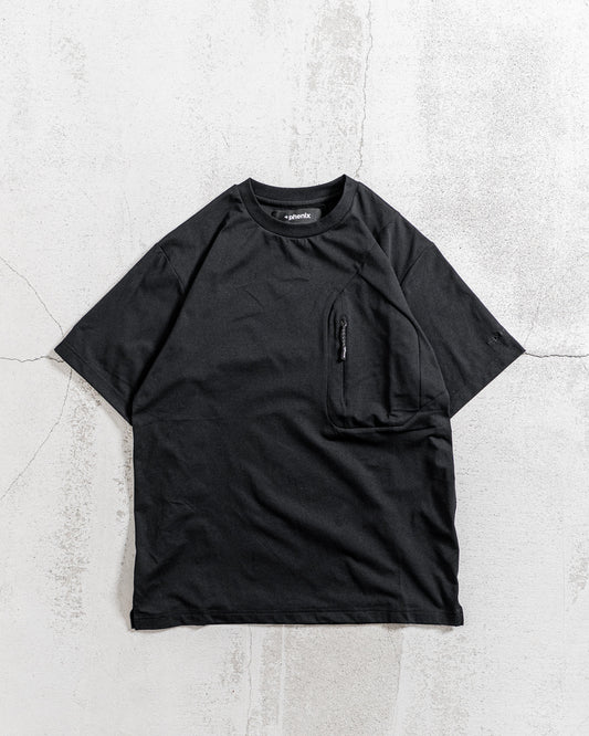 +phenix HIDDEN ZIP POCKET SHORT SLEEVE TEE