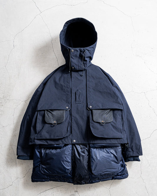【1.31 sat 22:00 release】norbit × Café Mountain 2-in-1 Down Layered Jacket
