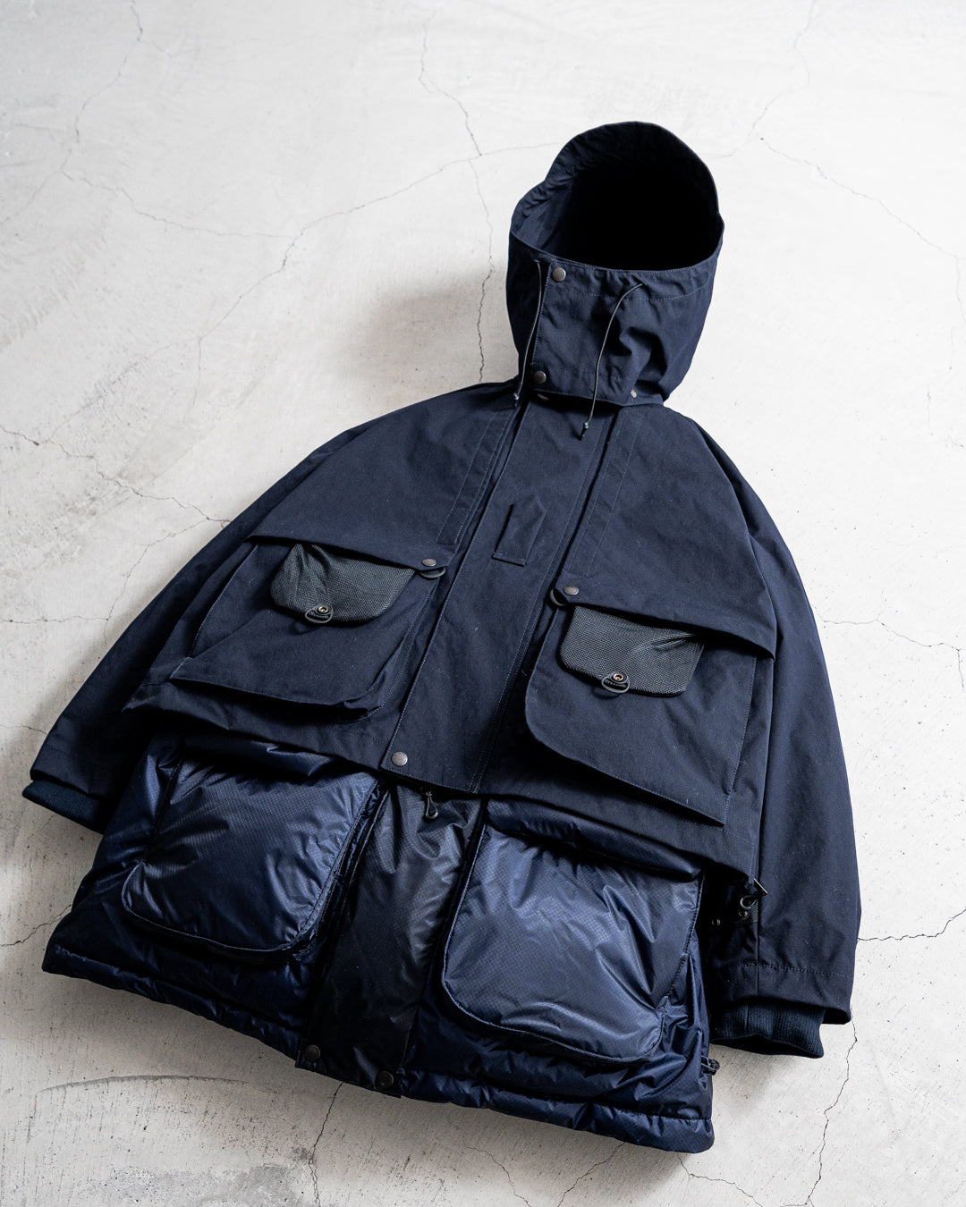 【1.31 sat 22:00 release】norbit × Café Mountain 2-in-1 Down Layered Jacket