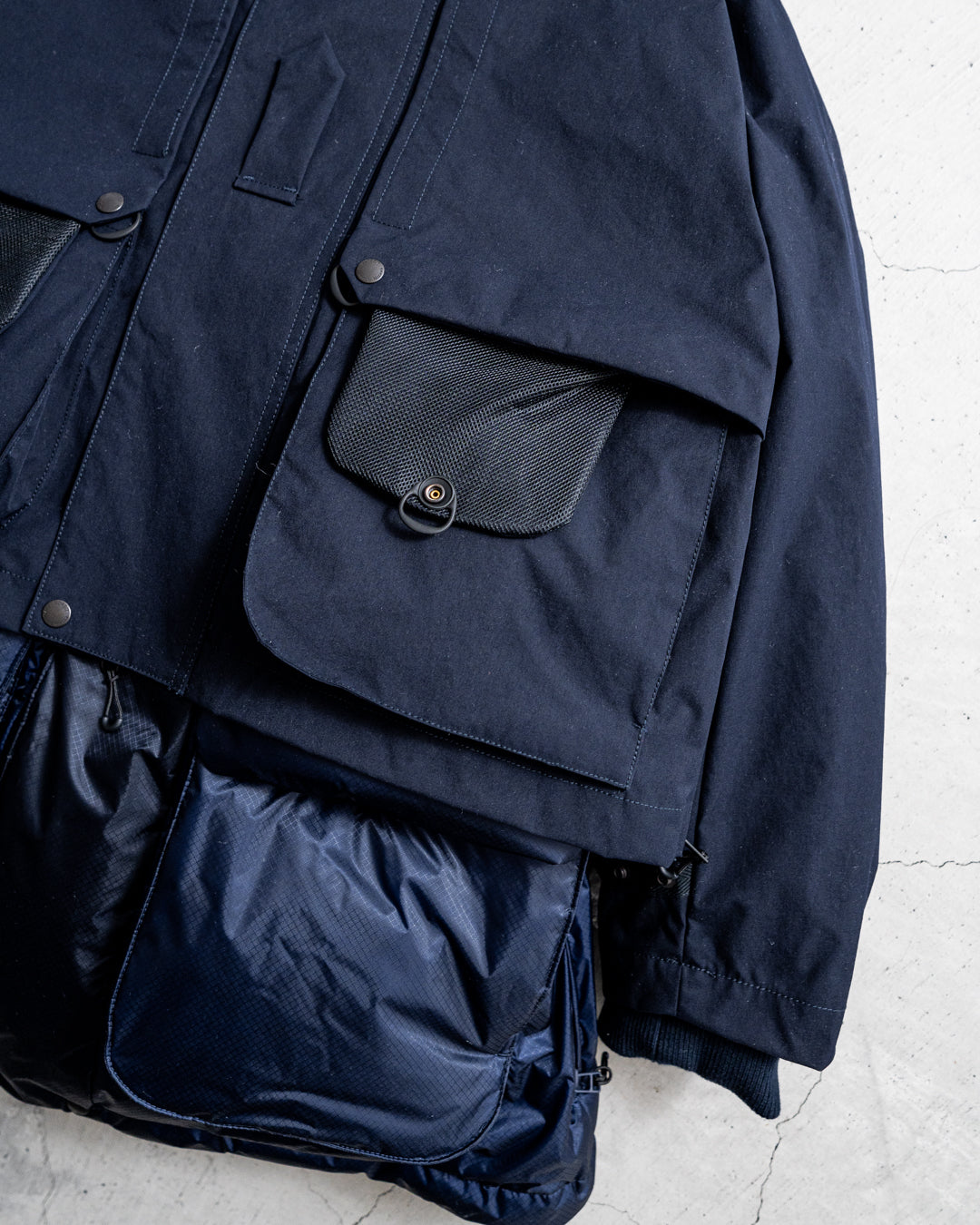 【1.31 sat 22:00 release】norbit × Café Mountain 2-in-1 Down Layered Jacket