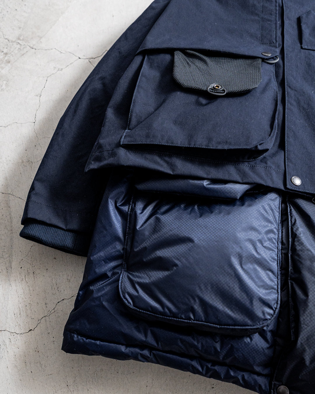【1.31 sat 22:00 release】norbit × Café Mountain 2-in-1 Down Layered Jacket