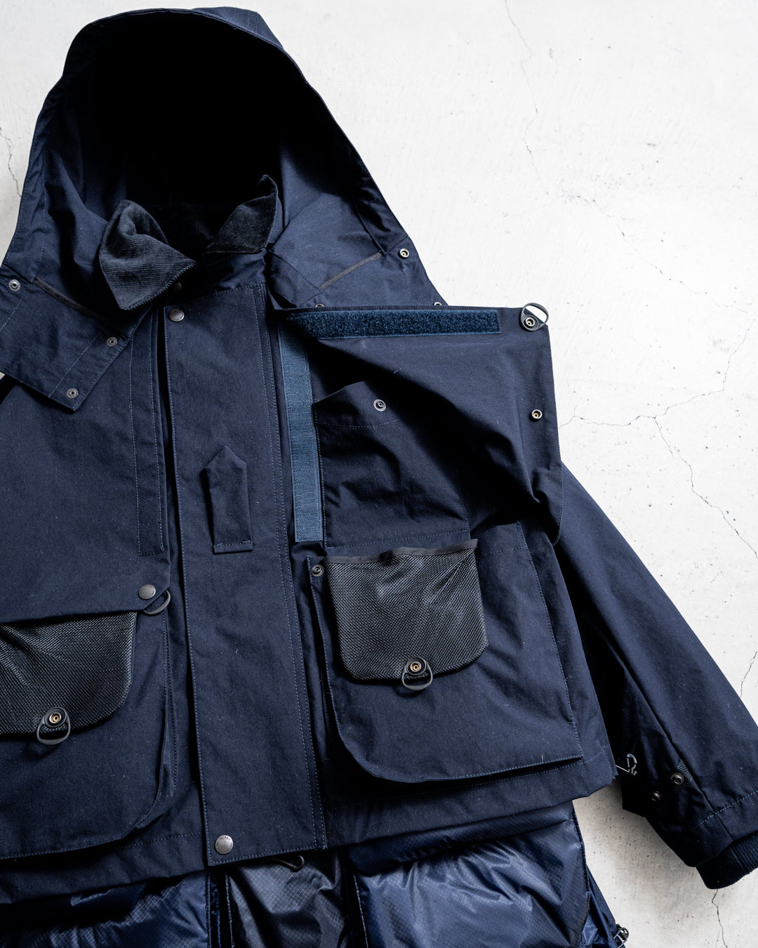 【1.31 sat 22:00 release】norbit × Café Mountain 2-in-1 Down Layered Jacket