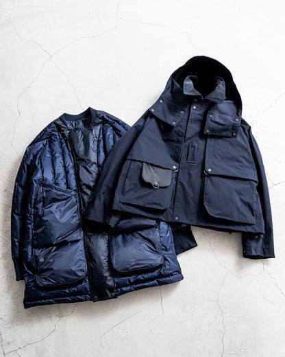【1.31 sat 22:00 release】norbit × Café Mountain 2-in-1 Down Layered Jacket