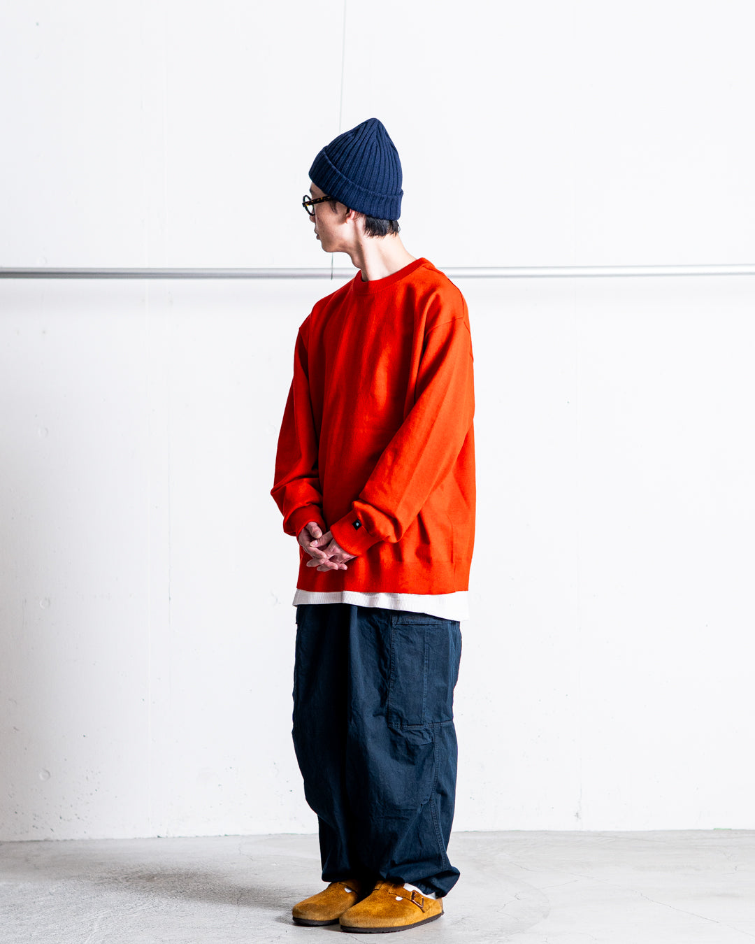 snow peak Washable Wool Crewneck Knit