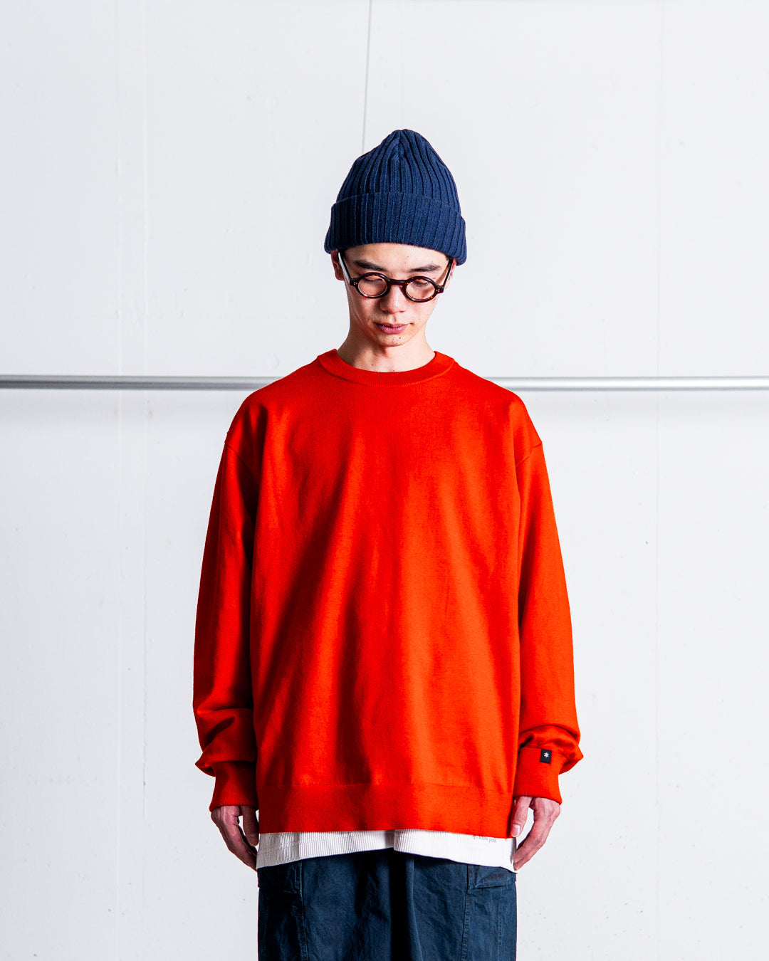 snow peak Washable Wool Crewneck Knit