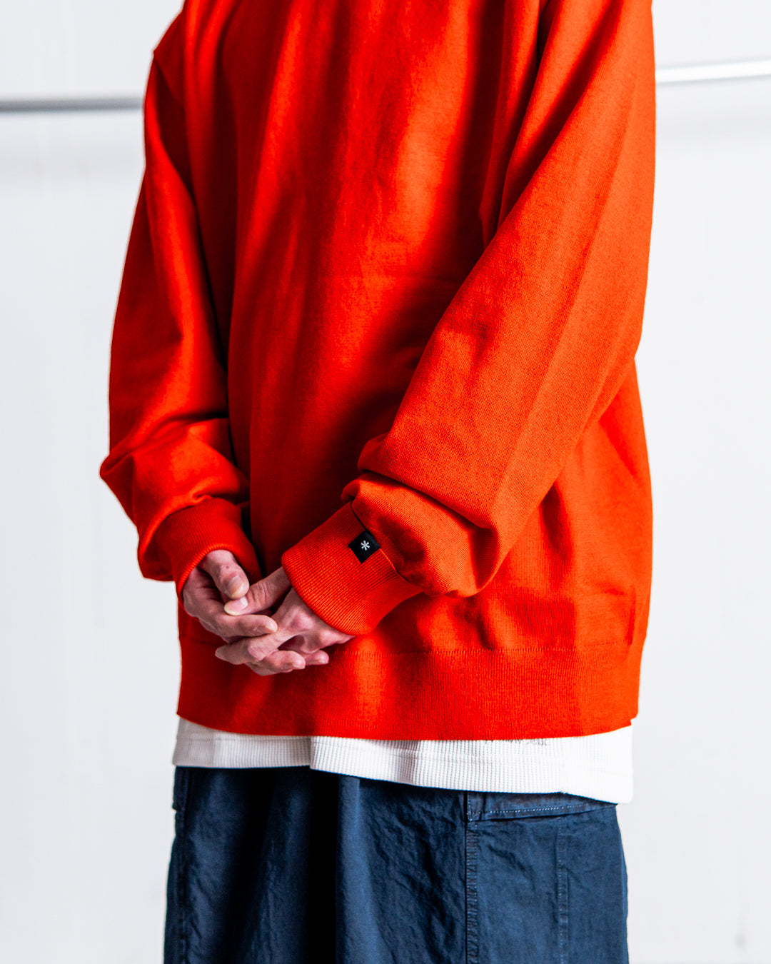 snow peak Washable Wool Crewneck Knit