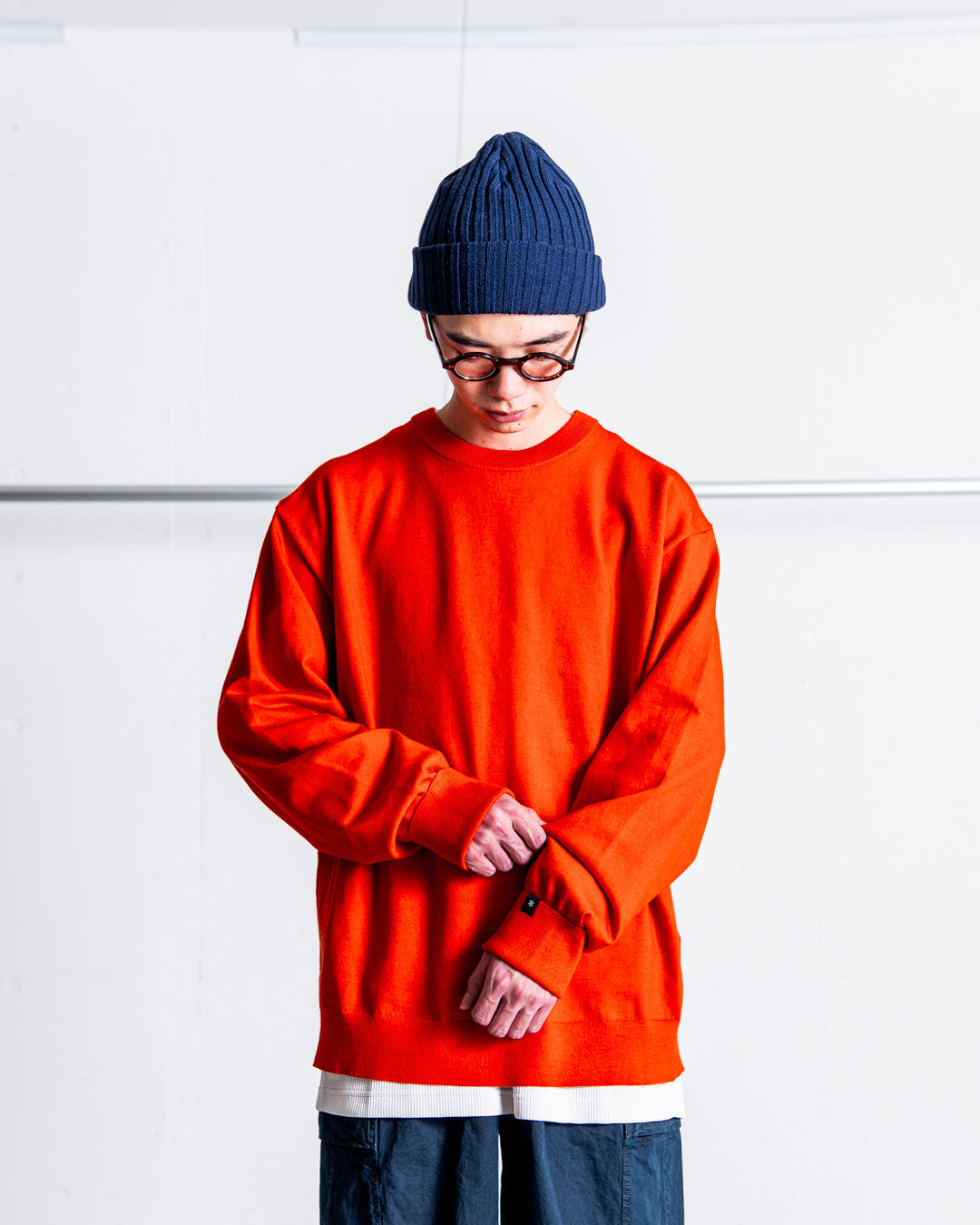 snow peak Washable Wool Crewneck Knit