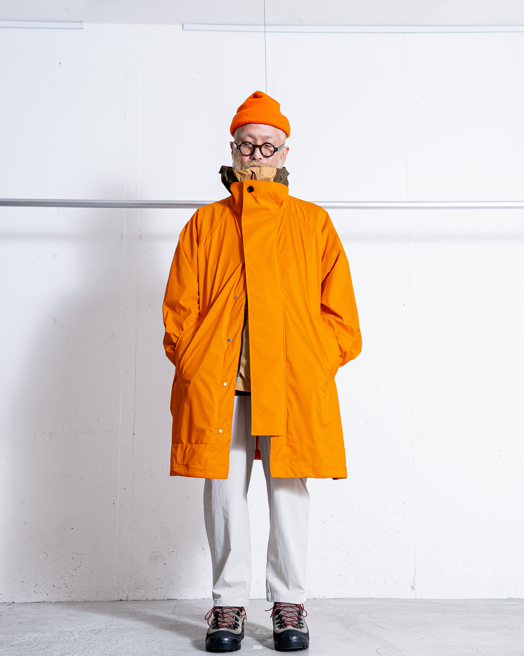 UNTRACE 3L STAND COLLAR COAT_231