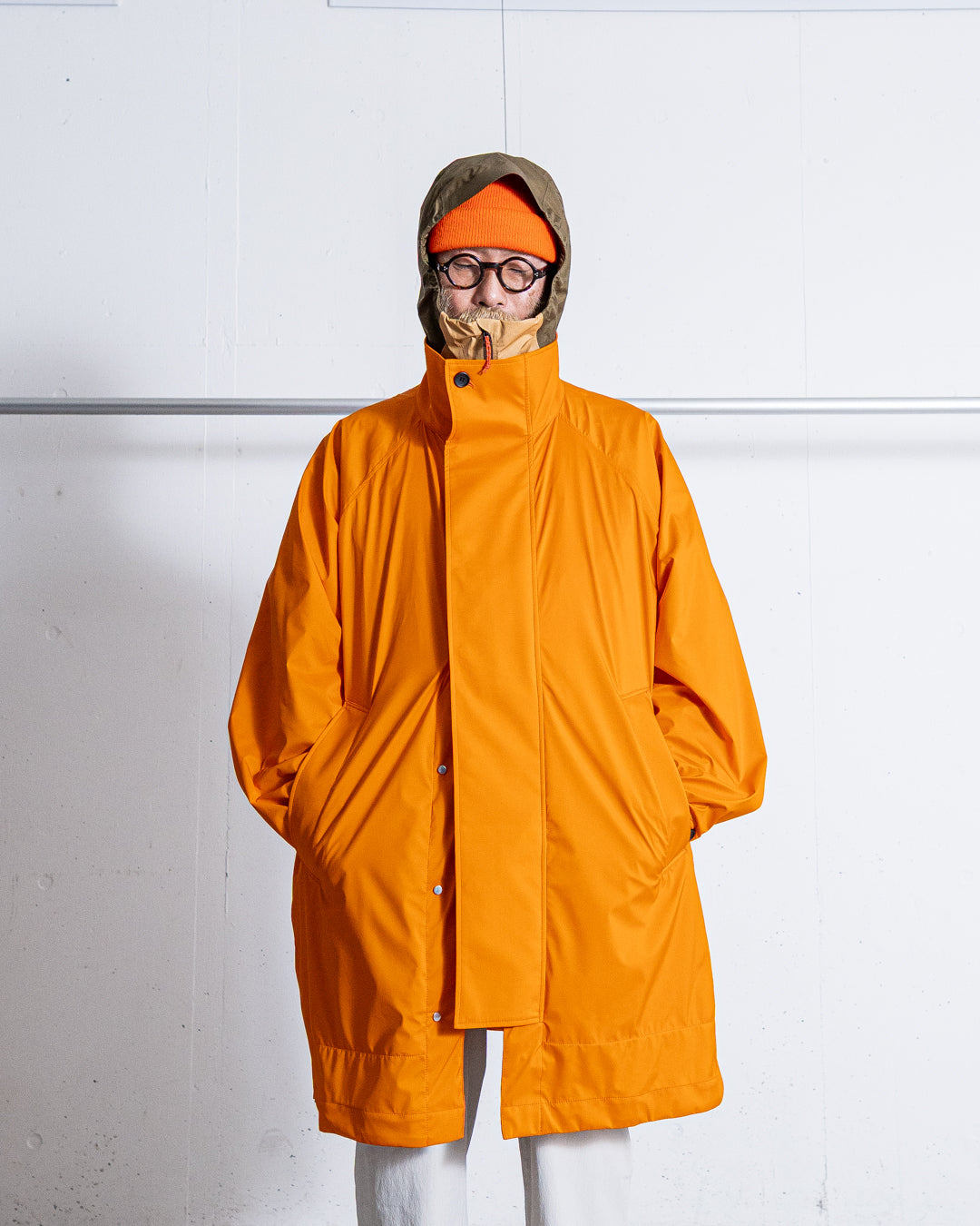 UNTRACE 3L STAND COLLAR COAT_231