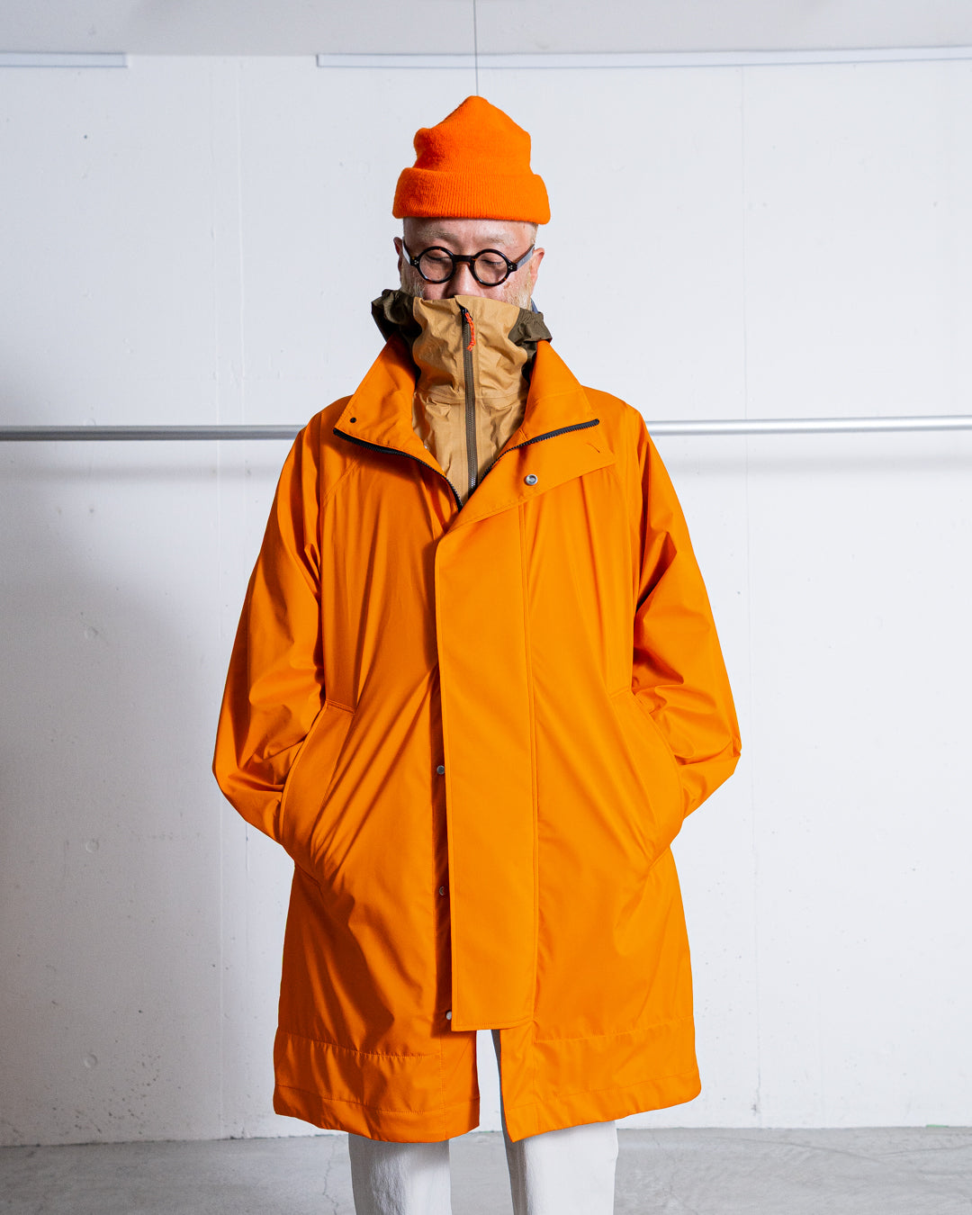 UNTRACE 3L STAND COLLAR COAT_231