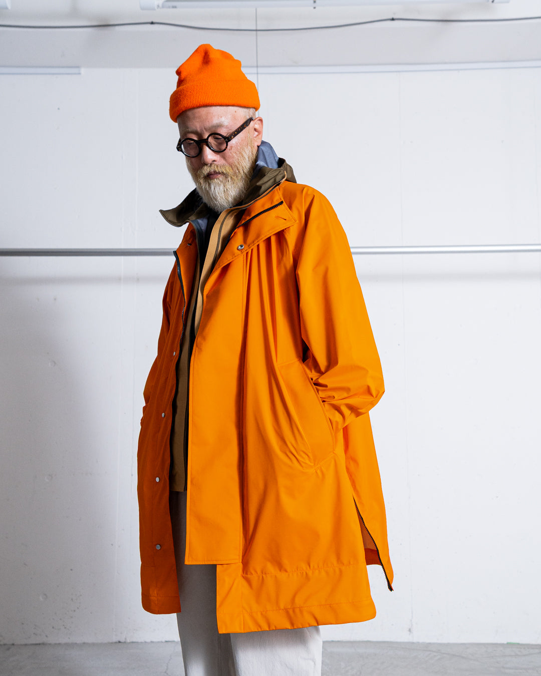 UNTRACE 3L STAND COLLAR COAT_231