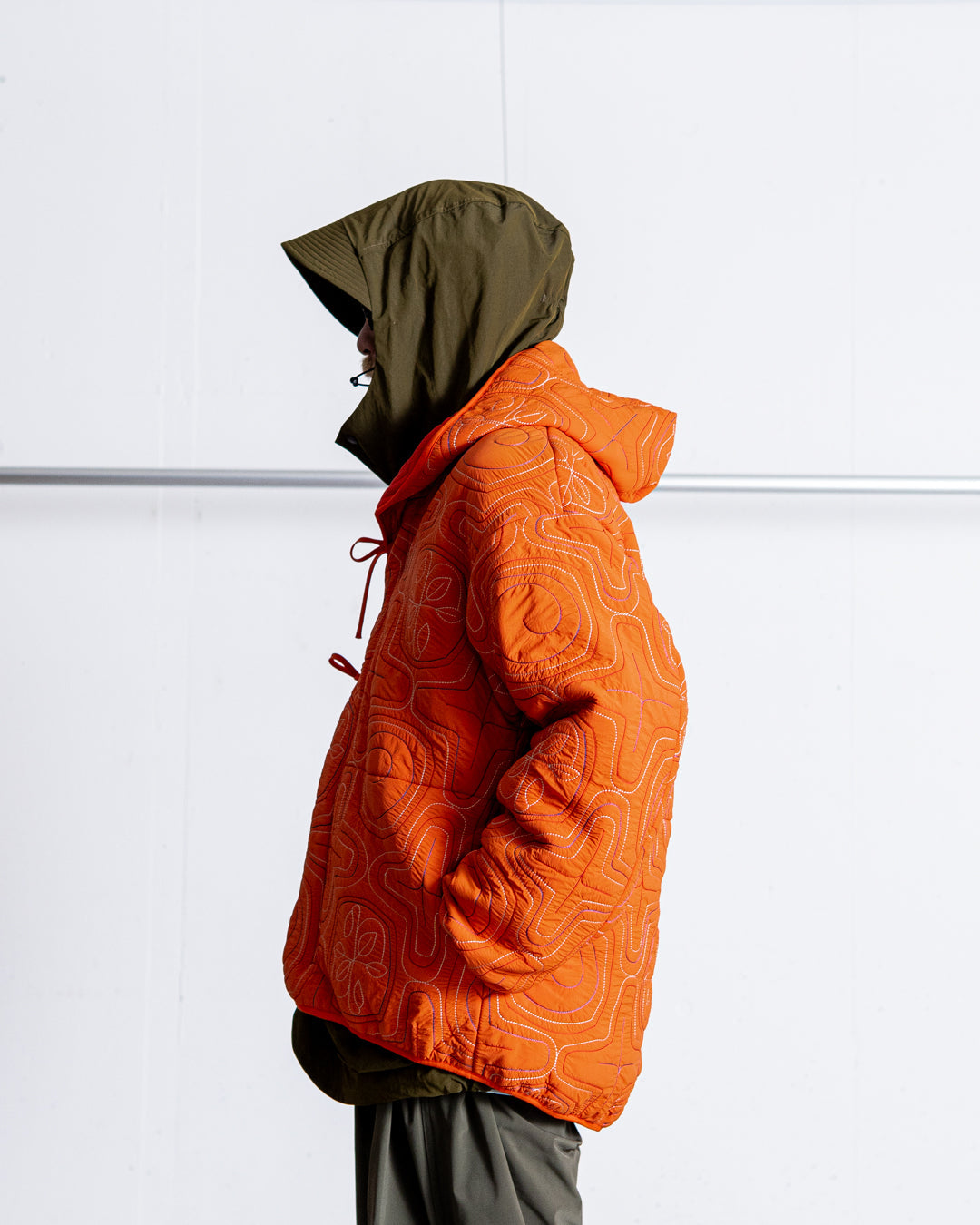 norbit Ainu quilted hood jacket