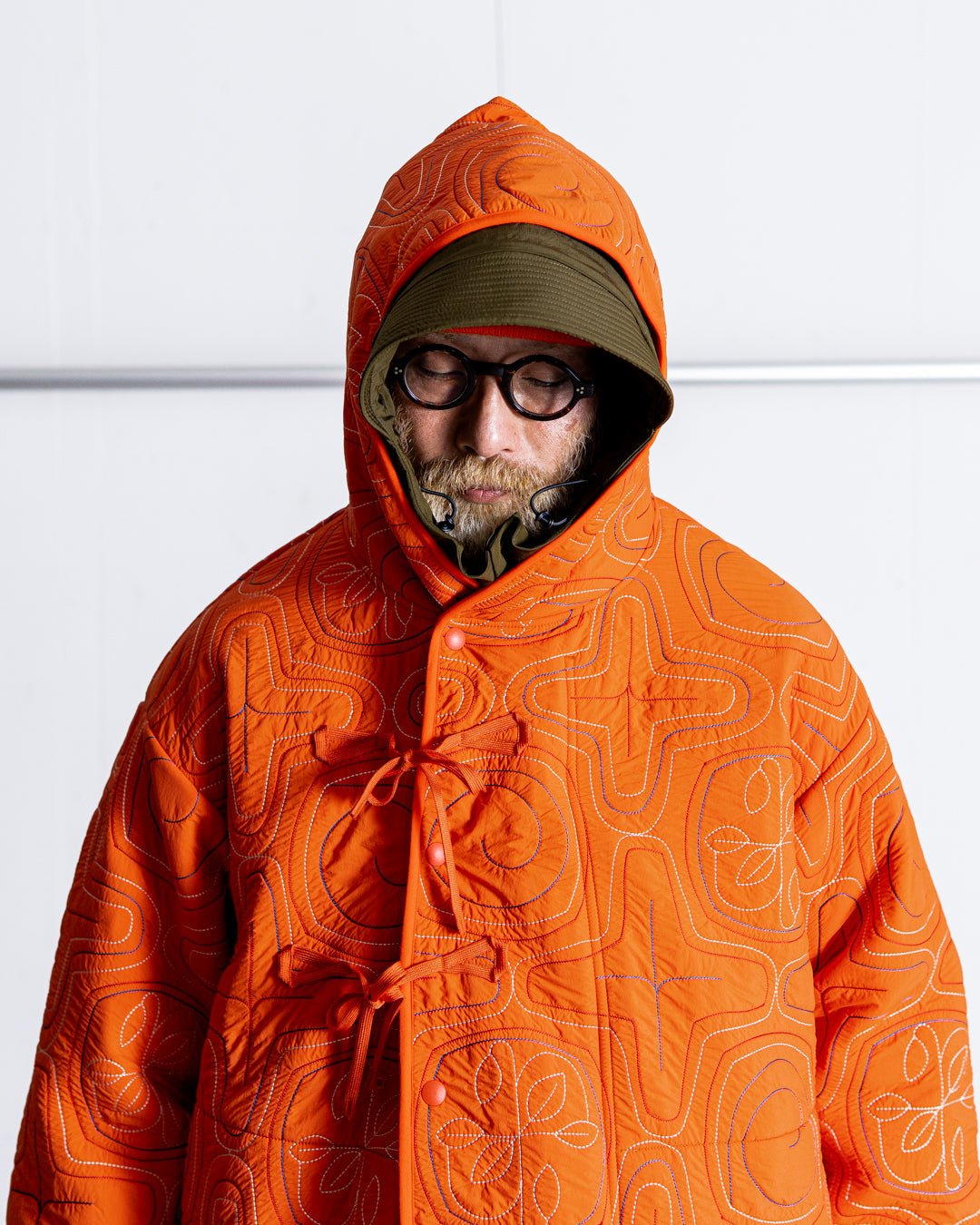 norbit Ainu quilted hood jacket