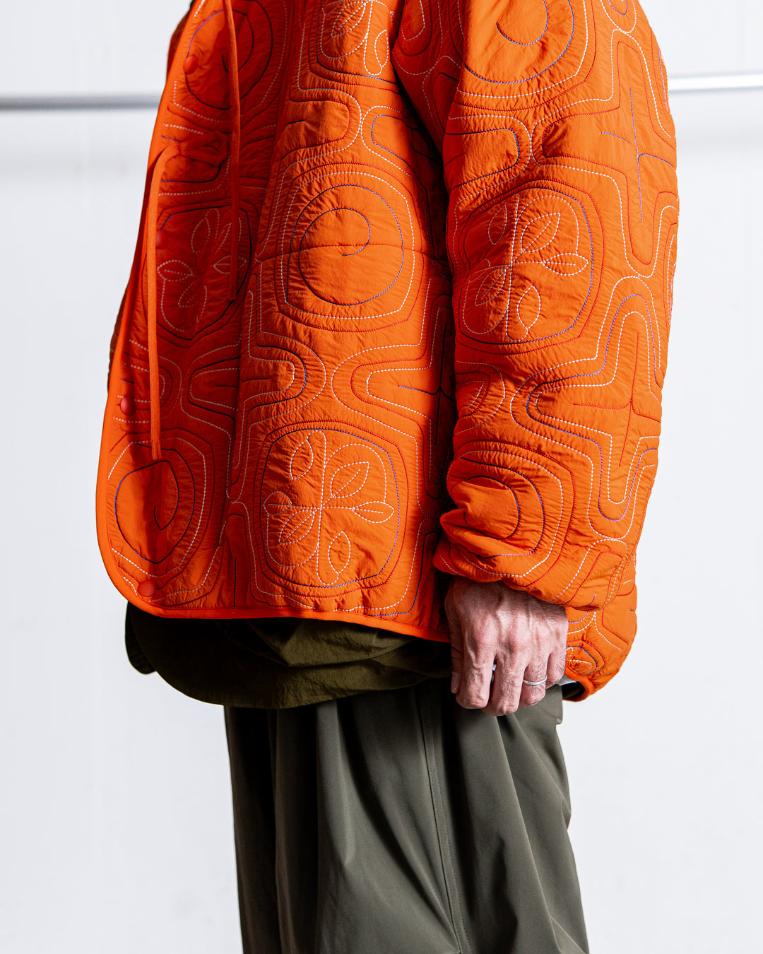 norbit Ainu quilted hood jacket