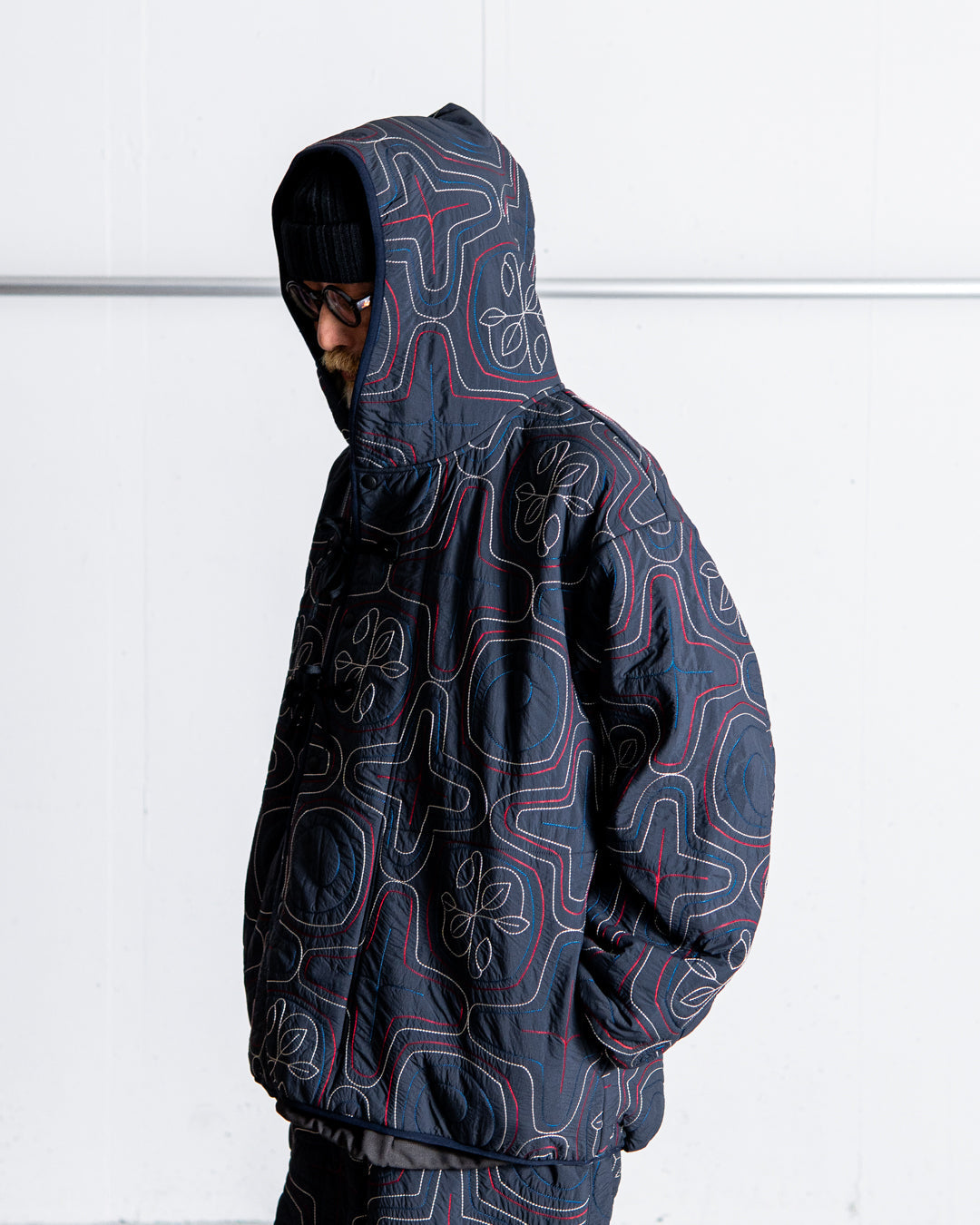 norbit Ainu quilted hood jacket