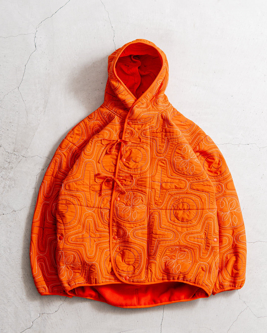 norbit Ainu quilted hood jacket