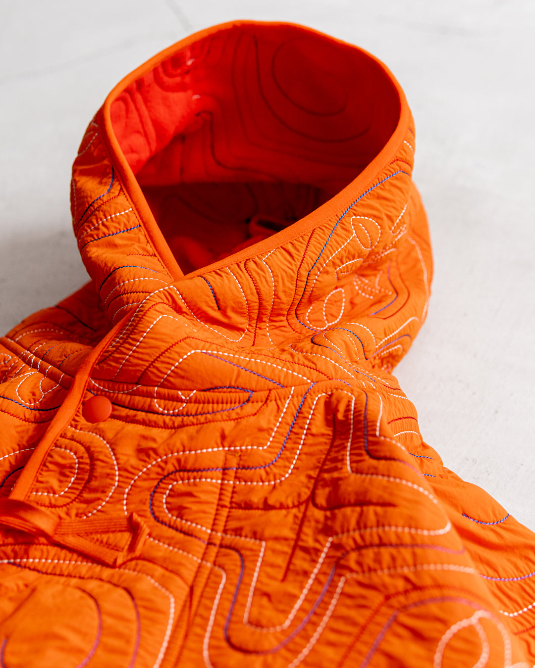 norbit ノービット　ナイロンジャケット Mサイズ オレンジ 通販] norbit(ノービット) Ainu quilted hood jacket 商品ページ – zentex
