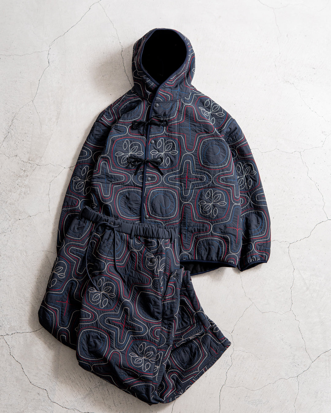 norbit Ainu quilted hood jacket