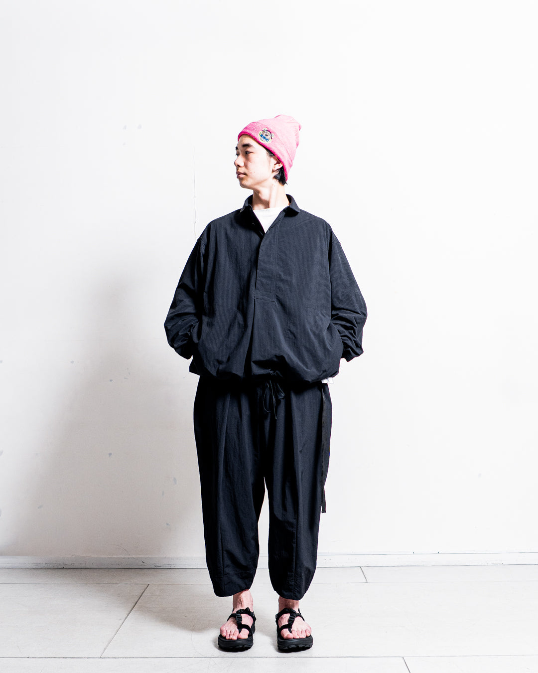 【zentex exclusive】norbit Shadow Stripe Cropped Easy Pants "zentex custom"