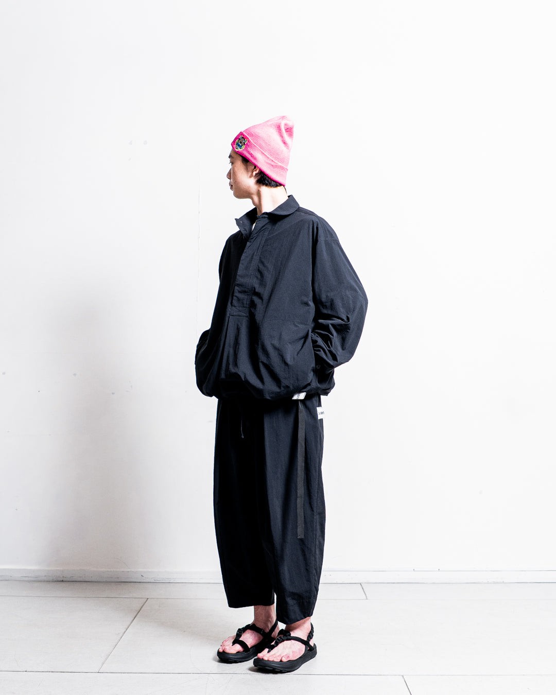【zentex exclusive】norbit Shadow Stripe Cropped Easy Pants "zentex custom"