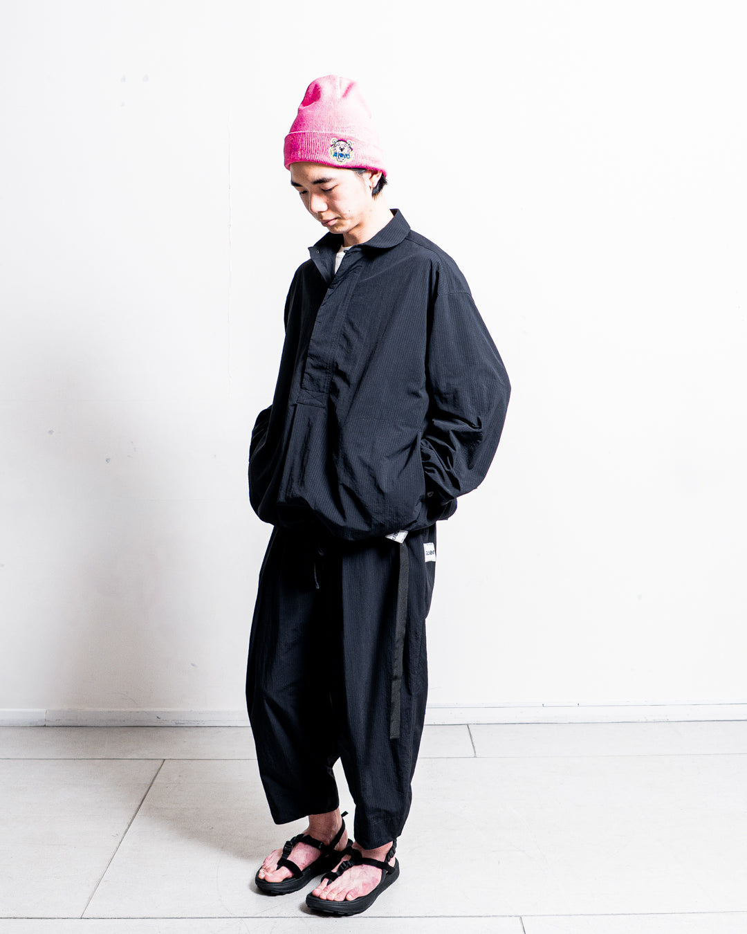 【zentex exclusive】norbit Shadow Stripe Cropped Easy Pants "zentex custom"