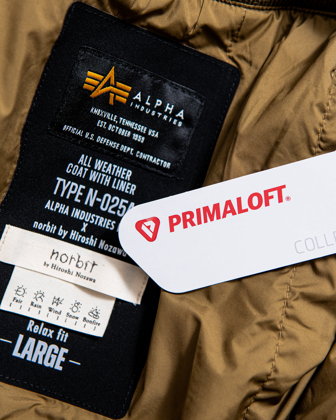 【Collaboration】norbit × Alpha industries All Weather Tech N3B (With liner)