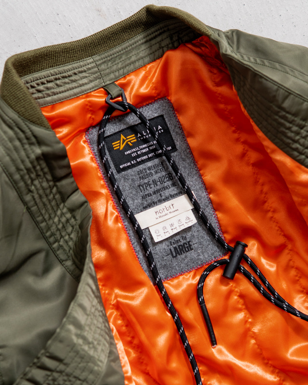 【RESTOCK / Collaboration】norbit × Alpha industries N3B Samue Jacket