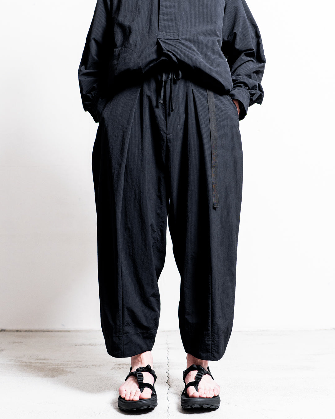 【zentex exclusive】norbit Shadow Stripe Cropped Easy Pants "zentex custom"