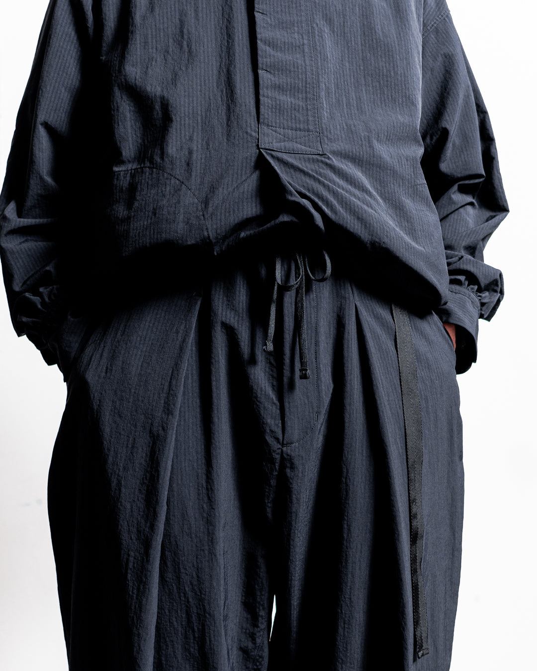 【zentex exclusive】norbit Shadow Stripe Cropped Easy Pants "zentex custom"