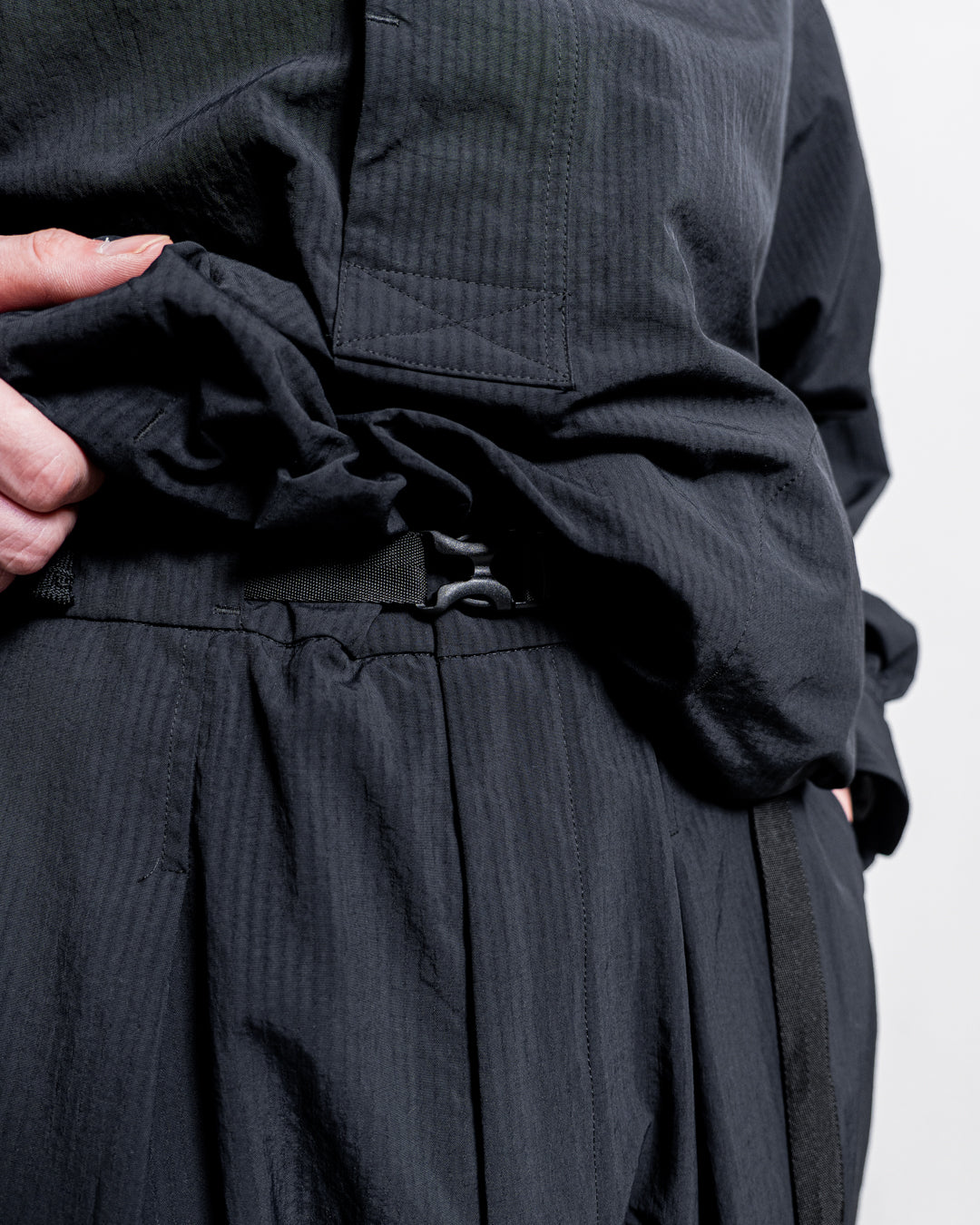 【zentex exclusive】norbit Shadow Stripe Cropped Easy Pants "zentex custom"
